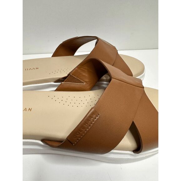 Cole Haan Sandals Womens Size 8.5B Grandpro Rally Criss Cross Slip On Slides - Picture 10 of 11